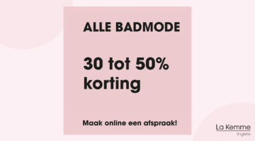 30 tot 50% korting badmode