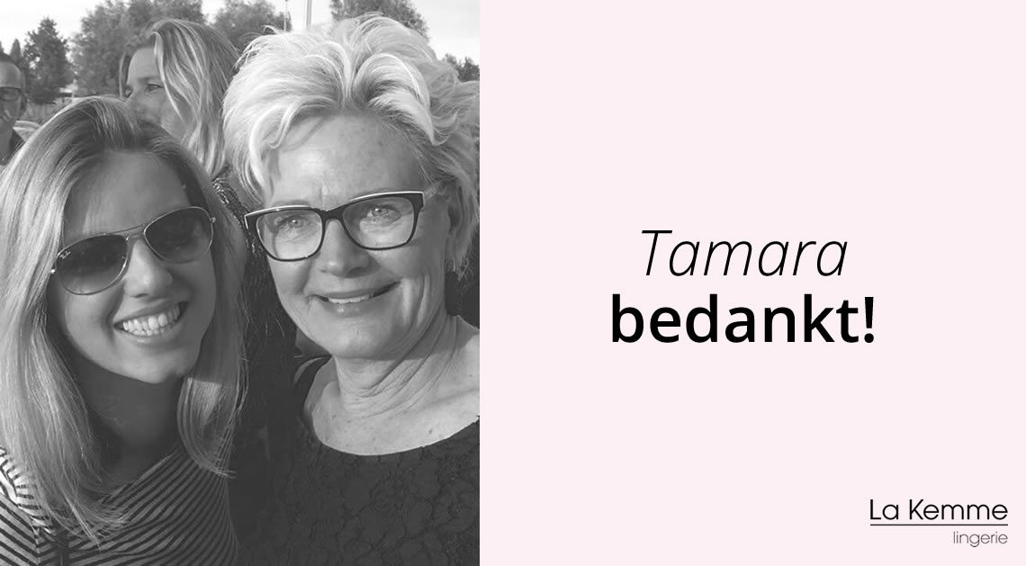 tamara bedankt